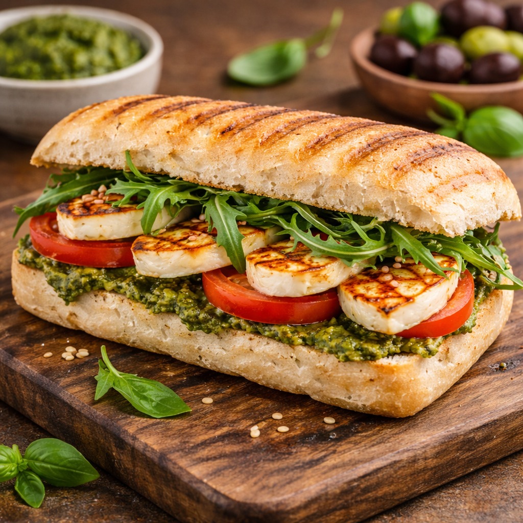 Halloumi Garden Sandwich